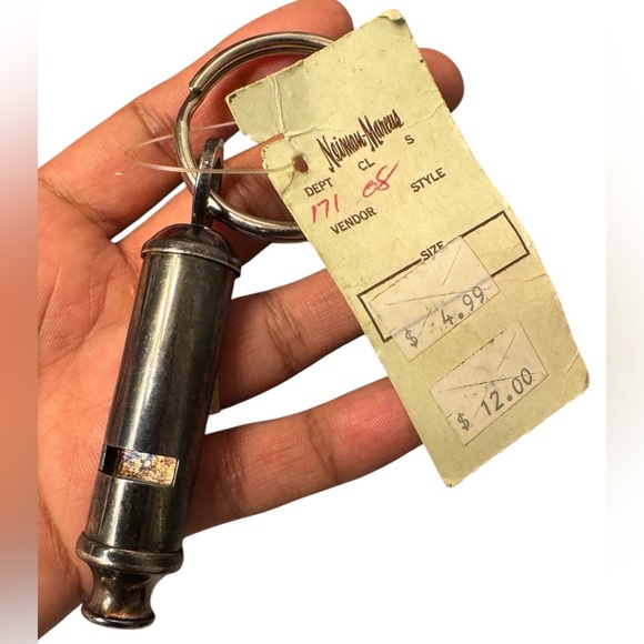 Neiman Marcus Bobby Whistle Key Chain British London Police General Service - Picture 1 of 7